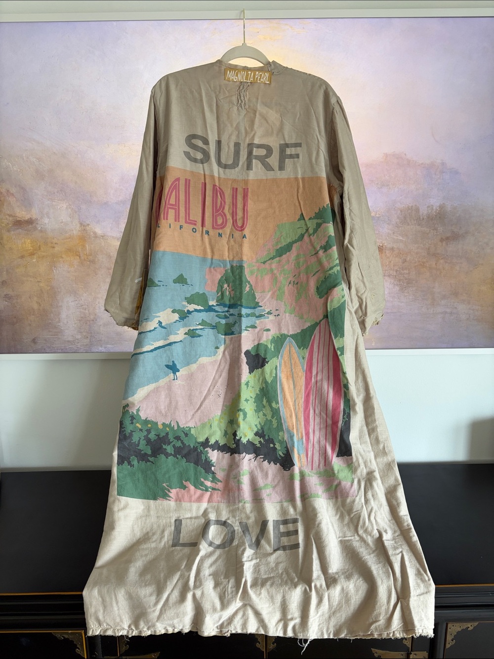 Reversible Pineapple Magnolia Pearl Kimono
